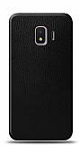Dafoni Samsung Galaxy J2 Core J260F Siyah Deri Görünümlü Telefon Kaplama