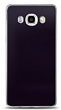 Dafoni Samsung Galaxy J5 2016 Metalik Parlak Görünümlü Mor Telefon Kaplama