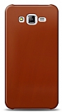 Dafoni Samsung Galaxy J5 Metalik Parlak Görünümlü Kırmızı Telefon Kaplama