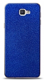 Dafoni Samsung Galaxy J5 Prime Mavi Parlak Simli Telefon Kaplama