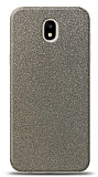Dafoni Samsung Galaxy J5 Pro 2017 Silver Parlak Simli Telefon Kaplama