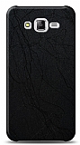 Dafoni Samsung Galaxy J5 Siyah Electro Deri Görünümlü Telefon Kaplama