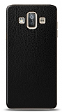 Dafoni Samsung Galaxy J7 Duo Siyah Deri Görünümlü Telefon Kaplama