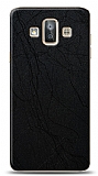 Dafoni Samsung Galaxy J7 Duo Siyah Electro Deri Görünümlü Telefon Kaplama
