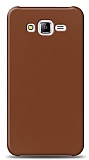 Dafoni Samsung Galaxy J7 / Galaxy J7 Core Mat Kahverengi Telefon Kaplama