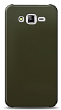 Dafoni Samsung Galaxy J7 / Galaxy J7 Core Metalik Parlak Görünümlü Koyu Yeşil Telefon Kaplama