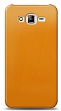 Dafoni Samsung Galaxy J7 / Galaxy J7 Core Metalik Parlak Görünümlü Sarı Telefon Kaplama