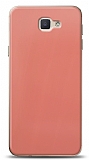 Dafoni Samsung Galaxy J7 Prime / J7 Prime 2 Metalik Parlak Görünümlü Pembe Telefon Kaplama