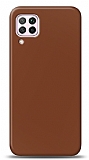 Dafoni Samsung Galaxy M12 Mat Kahverengi Telefon Kaplama