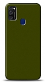 Dafoni Samsung Galaxy M21 Mat Açık Yeşil Telefon Kaplama
