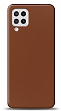 Dafoni Samsung Galaxy M22 Mat Kahverengi Telefon Kaplama