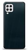 Dafoni Samsung Galaxy M22 Metalik Parlak Görünümlü Mavi Telefon Kaplama