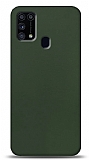 Dafoni Samsung Galaxy M31s Mat Yeşil Telefon Kaplama