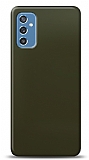 Dafoni Samsung Galaxy M52 5G Metalik Parlak Görünümlü Koyu Yeşil Telefon Kaplama