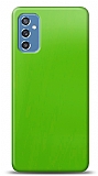Dafoni Samsung Galaxy M52 5G Metalik Parlak Görünümlü Yeşil Telefon Kaplama