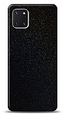 Dafoni Samsung Galaxy Note 10 Lite Siyah Parlak Simli Telefon Kaplama