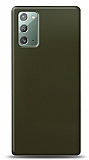 Dafoni Samsung Galaxy Note 20 Metalik Parlak Görünümlü Koyu Yeşil Telefon Kaplama