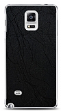 Dafoni Samsung Galaxy Note 4 Siyah Electro Deri Görünümlü Telefon Kaplama