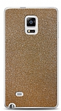 Dafoni Samsung Galaxy Note Edge Gold Parlak Simli Telefon Kaplama