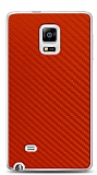 Dafoni Samsung Galaxy Note Edge Kırmızı Karbon Görünümlü Telefon Kaplama