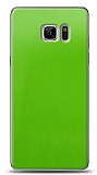 Dafoni Samsung Galaxy Note FE Metalik Parlak Görünümlü Yeşil Telefon Kaplama