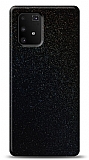 Dafoni Samsung Galaxy S10 Lite Siyah Parlak Simli Telefon Kaplama