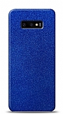 Dafoni Samsung Galaxy S10e Mavi Parlak Simli Telefon Kaplama