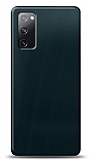 Dafoni Samsung Galaxy S20 FE Metalik Parlak Görünümlü Mavi Telefon Kaplama