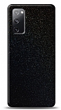 Dafoni Samsung Galaxy S20 FE Siyah Parlak Simli Telefon Kaplama