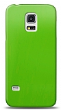 Dafoni Samsung Galaxy S5 Metalik Parlak Görünümlü Yeşil Telefon Kaplama