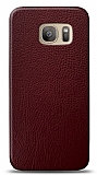 Dafoni Samsung Galaxy S7 Bordo Deri Görünümlü Telefon Kaplama