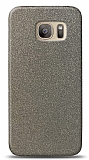 Dafoni Samsung Galaxy S7 Silver Parlak Simli Telefon Kaplama
