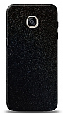 Dafoni Samsung Galaxy S7 Siyah Parlak Simli Telefon Kaplama