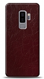 Dafoni Samsung Galaxy S9 Plus Bordo Electro Deri Grnml Telefon Kaplama
