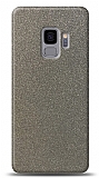 Dafoni Samsung Galaxy S9 Silver Parlak Simli Telefon Kaplama