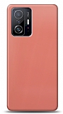 Dafoni Xiaomi 11T Metalik Parlak Görünümlü Pembe Telefon Kaplama