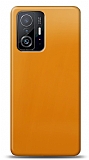 Dafoni Xiaomi 11T Pro 5G Metalik Parlak Görünümlü Sarı Telefon Kaplama