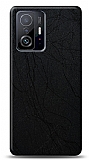 Dafoni Xiaomi 11T Siyah Electro Deri Görünümlü Telefon Kaplama