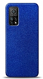 Dafoni Xiaomi Mi 10T / Mi 10T Pro Mavi Parlak Simli Telefon Kaplama