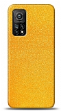 Dafoni Xiaomi Mi 10T / Mi 10T Pro Sarı Parlak Simli Telefon Kaplama