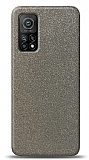 Dafoni Xiaomi Mi 10T Pro 5G Silver Parlak Simli Telefon Kaplama
