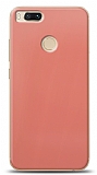 Dafoni Xiaomi Mi 5X / Mi A1 Metalik Parlak Görünümlü Pembe Telefon Kaplama
