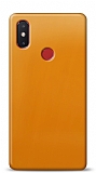 Dafoni Xiaomi Mi 8 SE Metalik Parlak Görünümlü Sarı Telefon Kaplama