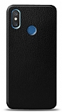 Dafoni Xiaomi Mi 8 Siyah Deri Görünümlü Telefon Kaplama
