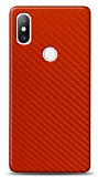 Dafoni Xiaomi Mi Mix 2s Kırmızı Karbon Görünümlü Telefon Kaplama