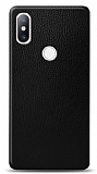 Dafoni Xiaomi Mi Mix 2s Siyah Deri Görünümlü Telefon Kaplama