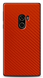Dafoni Xiaomi Mi Mix Kırmızı Karbon Görünümlü Telefon Kaplama
