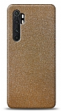Dafoni Xiaomi Mi Note 10 Lite Gold Parlak Simli Telefon Kaplama