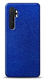 Dafoni Xiaomi Mi Note 10 Lite Mavi Parlak Simli Telefon Kaplama