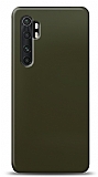 Dafoni Xiaomi Mi Note 10 Lite Metalik Parlak Görünümlü Koyu Yeşil Telefon Kaplama